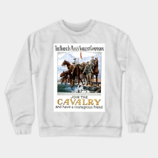 Vintage US Army Cavalry Recruiting Poster Crewneck Sweatshirt